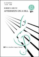 Afternoon on a Hill SA choral sheet music cover